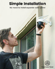 aosu solar camera outdoor wireless for home surveillance rear design p