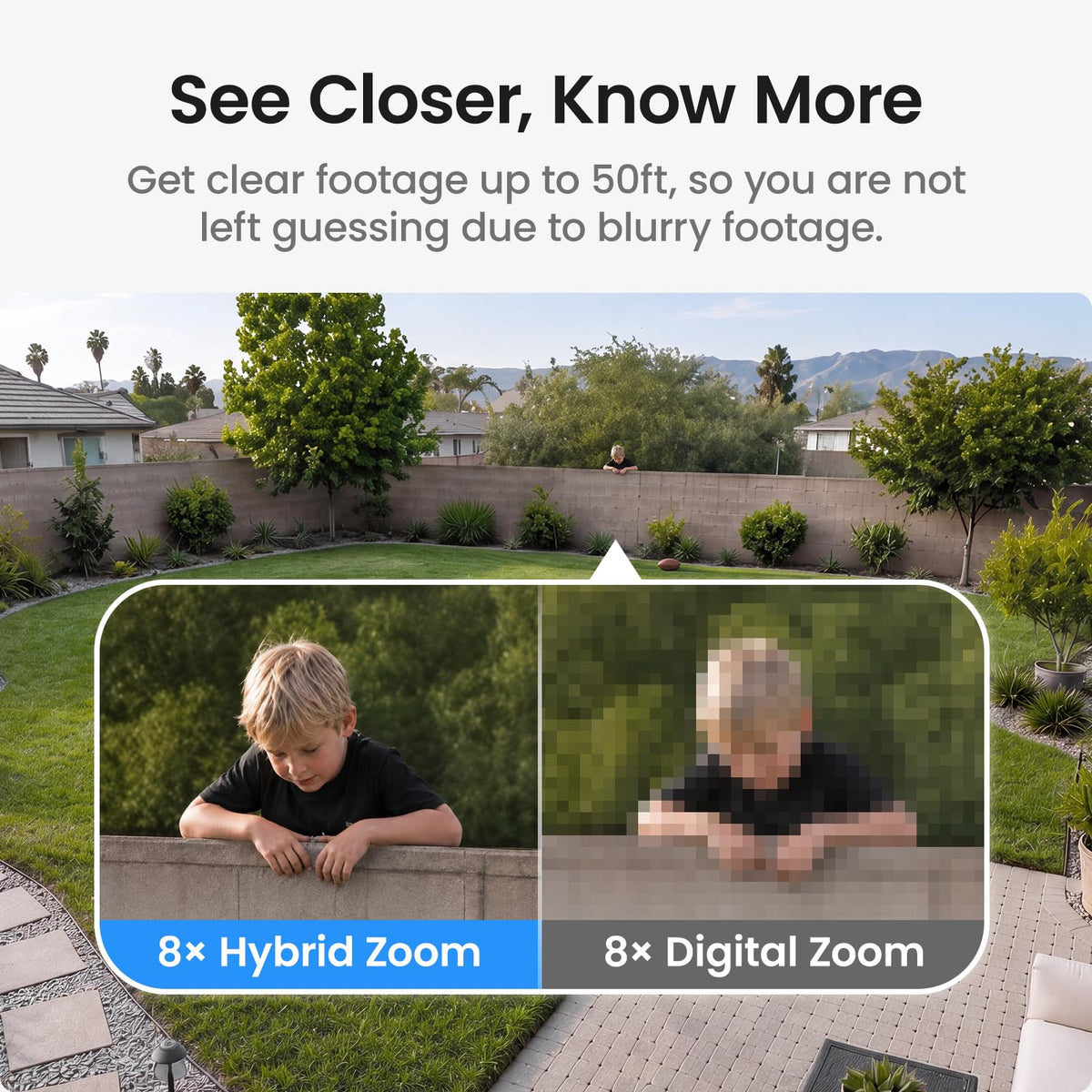AOSU T2 Dual-Lens 3K Security Camera feature close up view | Smaronics