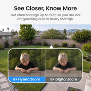 AOSU T2 Dual-Lens 3K Security Camera feature close up view | Smaronics