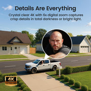 aosu t2 ultra 4k security camera wireless outdoor clip and build detai