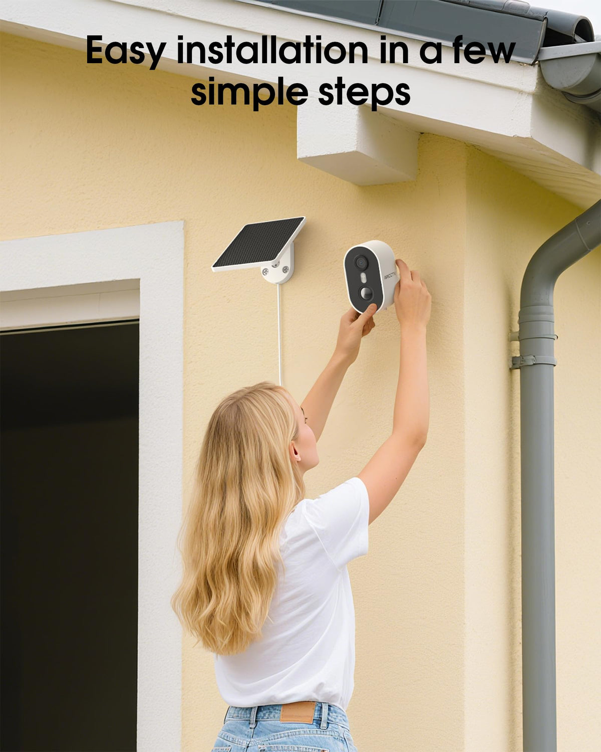 Arcctv Solar Security Camera 4MP feature close up view | Smaronics
