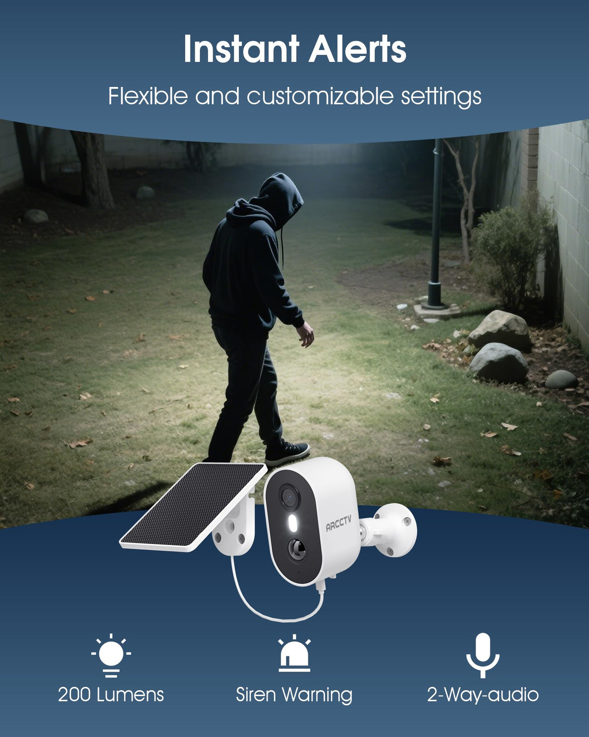 Arcctv Solar Security Camera 4MP package contents view | Smaronics
