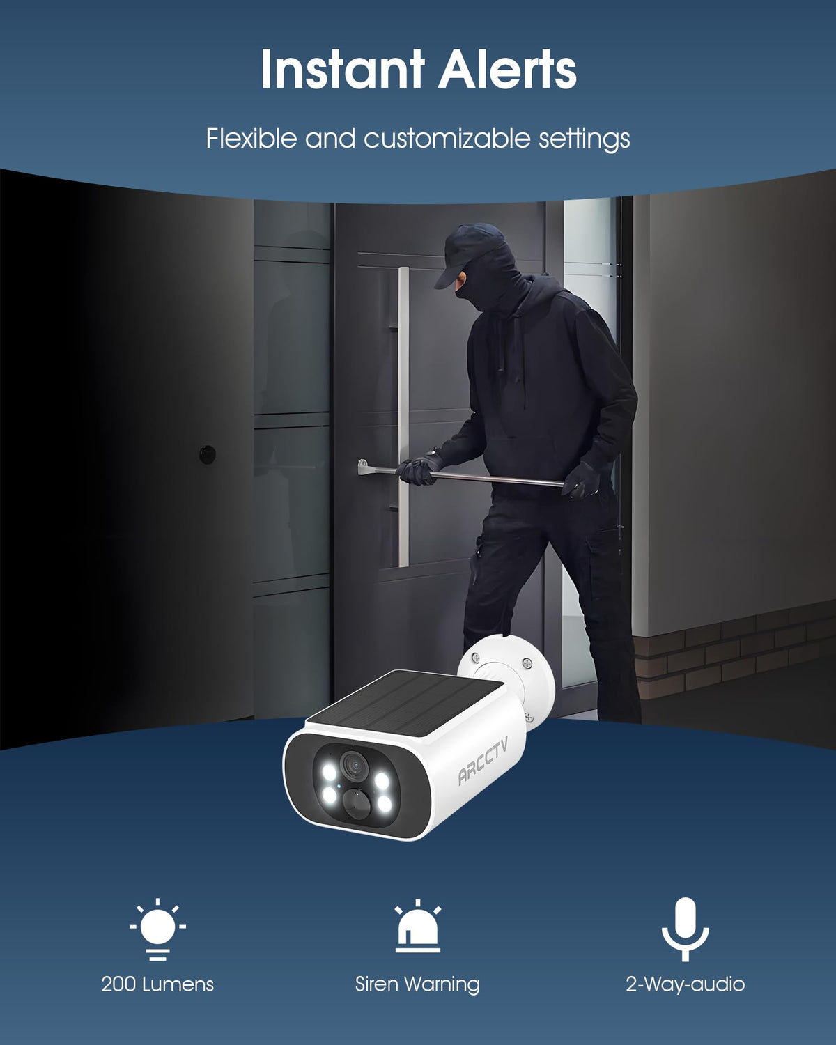 Arcctv Solar Security Camera Outdoor image 5
