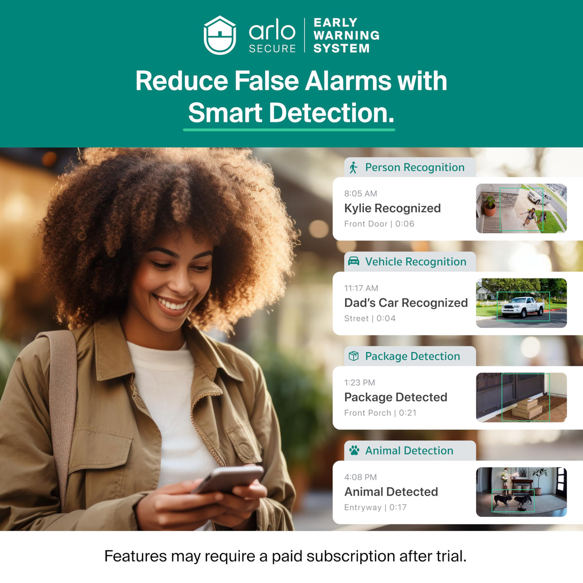 arlo essential outdoor pan tilt camera feature close up view | Smaroni