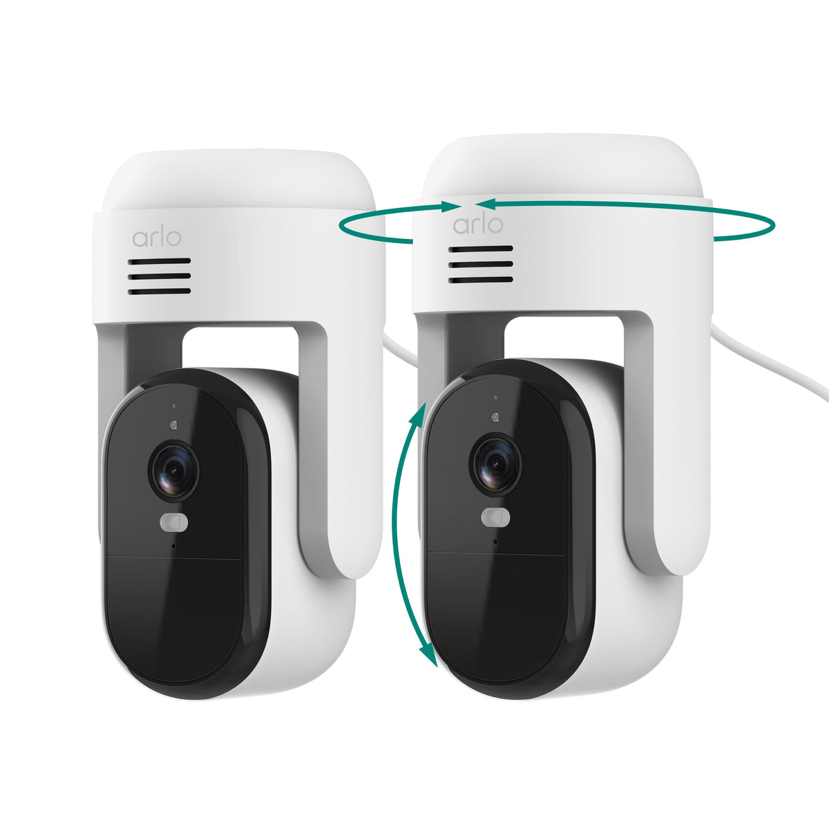 Arlo Essential Outdoor Pan Tilt Camera front angle | Smaronics