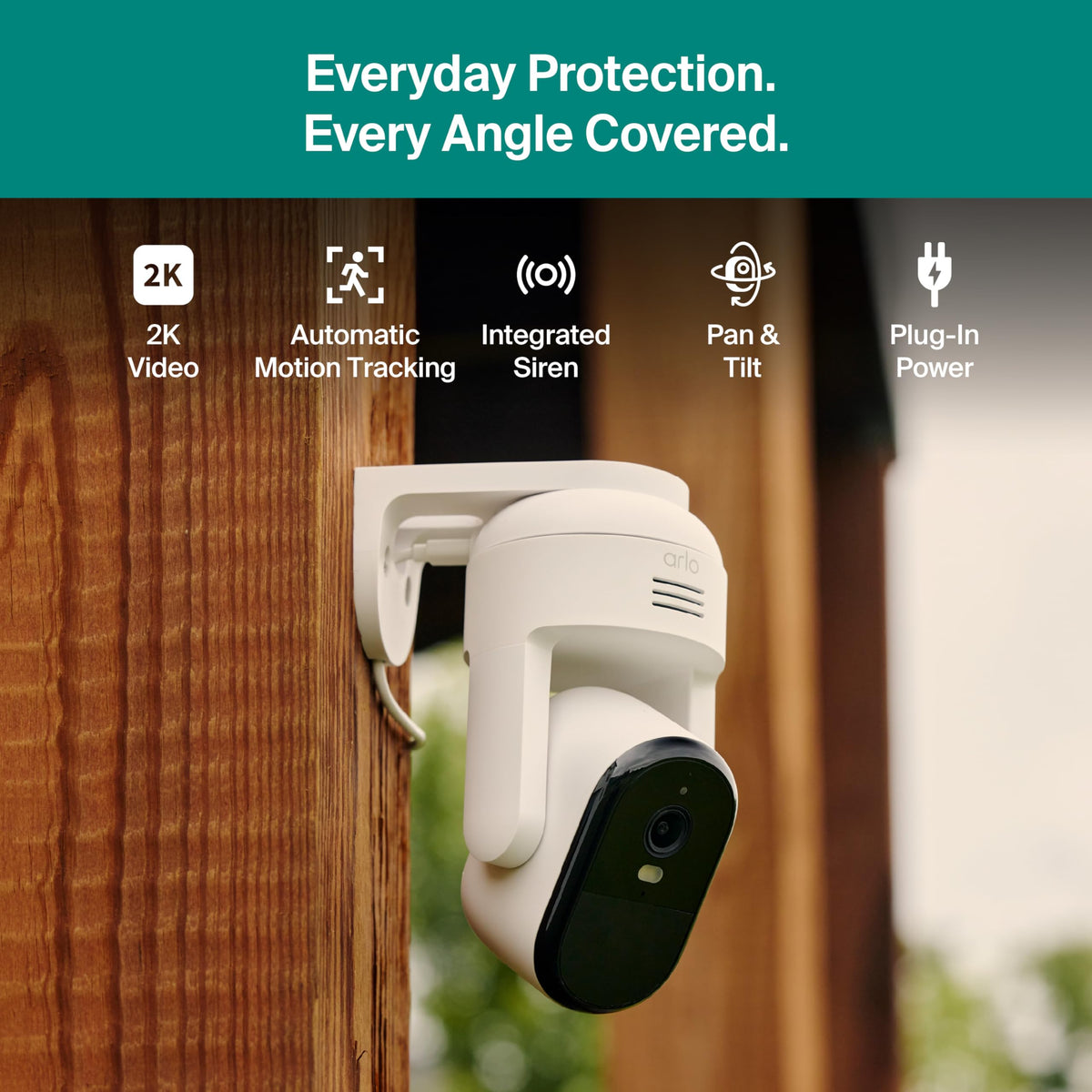 arlo essential outdoor pan tilt camera package contents view | Smaroni