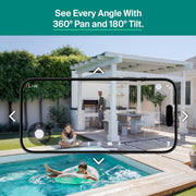 Arlo Essential Outdoor Pan Tilt Camera rear design | Smaronics