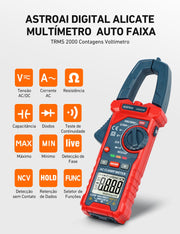 astroai digital clamp meter multimeter 2000 counts rear design product