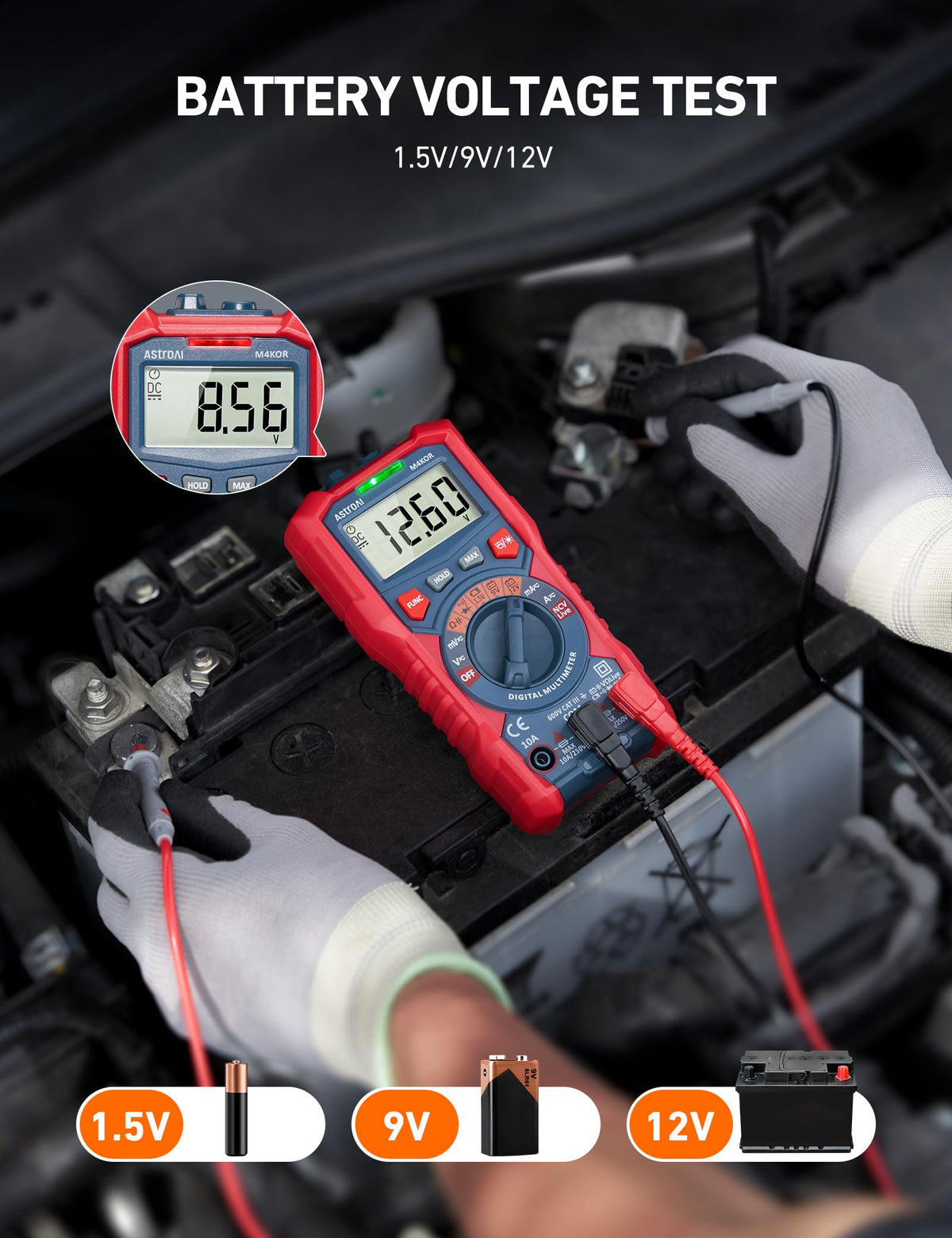 AstroAI Digital Multimeter, TRMS 4000 Counts image 3