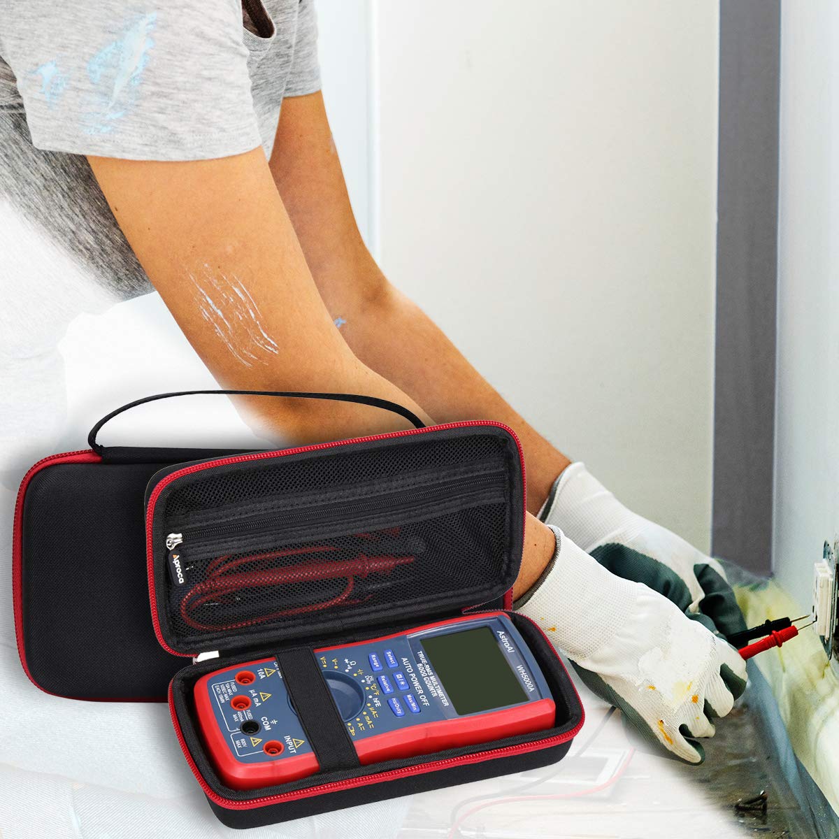 astroai rms 6000 digital multimeter case clip and build detail | Smaro