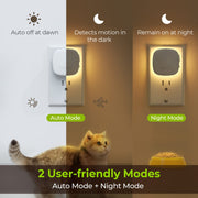 AUVON Backlit Night Light 4 Packs side profile | Smaronics