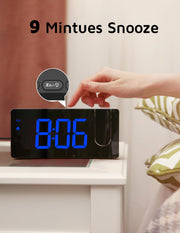 bedside digital alarm clock package contents view | Smaronics