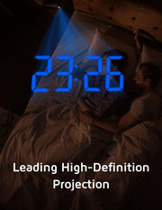 bedside digital alarm clock rear design product view | Smaronics