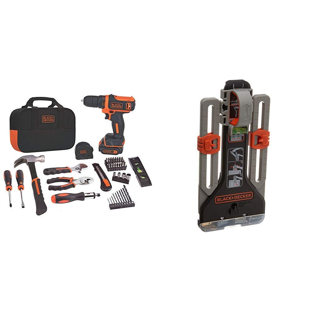 Black+Decker 12V MAX Drill & Home Tool Kit image 9