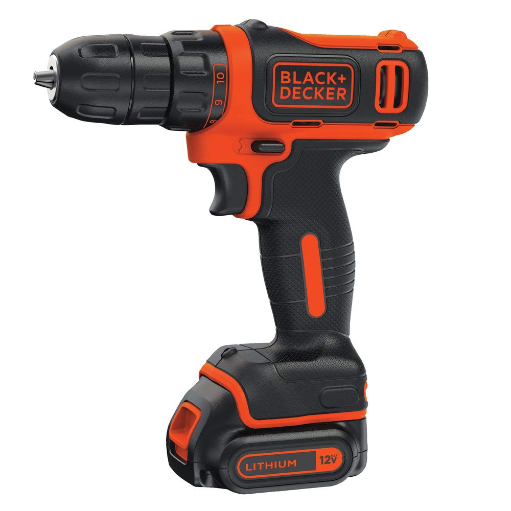 black decker 12v max drill home tool kit feature close up view | Smaro