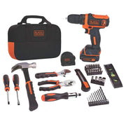Black+Decker 12V MAX Drill & Home Tool Kit front angle | Smaronics