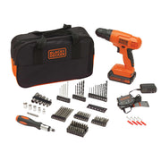 black decker 20v max cordless drill driver kit front angle product vie