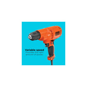 Black+Decker Corded Drill, 5.5-Amp feature close up view | Smaronics