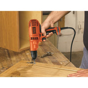 Black+Decker Corded Drill, 5.5-Amp rear design | Smaronics