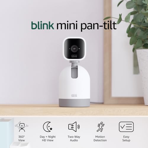 Blink Mini Pan-Tilt Camera front angle | Smaronics