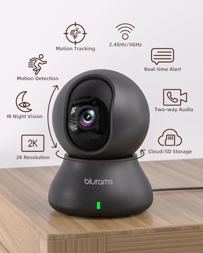 Blurams 2K Indoor Camera with PTZ & Night Vision image 2