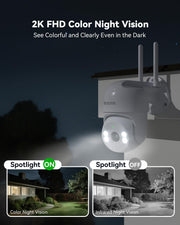 blurams 2Pack Security Cameras Outdoor Wired side profile | Smaronics