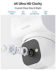 blurams 4k ultra security camera side profile product view | Smaronics