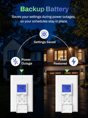 bn link 7 day programmable timer switch for lights fans package conten