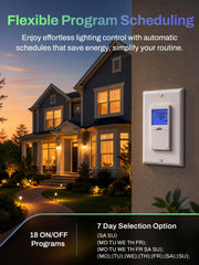 bn link 7 day programmable timer switch for lights fans rear design pr