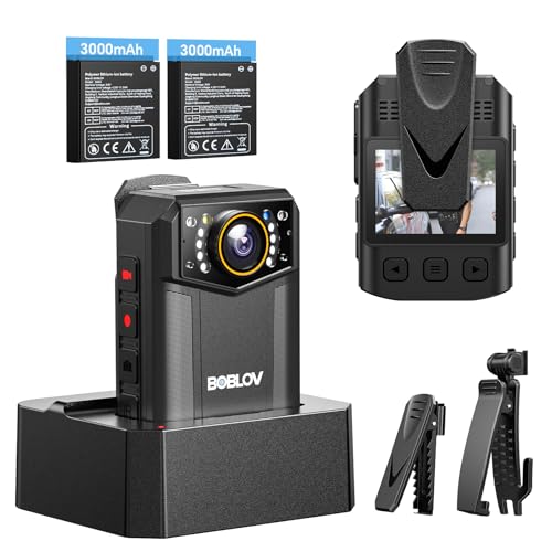 boblov body camera 4k b4k6 front angle product view | Smaronics