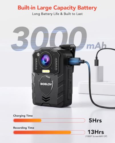 BOBLOV KJ25 1080P Body Camera side profile | Smaronics
