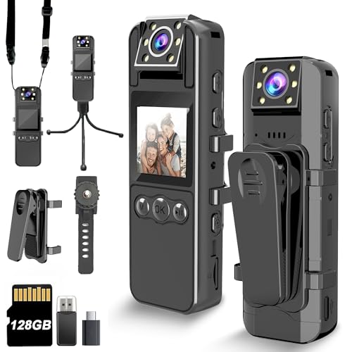 Body Camera with Audio and Video Recording front angle | Smaronics