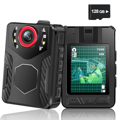 Body Camera with Audio and Video Recording front angle | Smaronics
