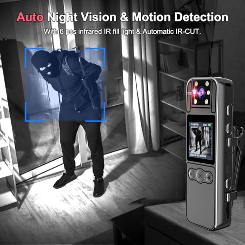 Body Camera with Audio and Video Recording rear design | Smaronics