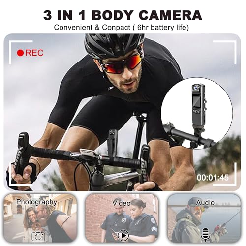 Body Camera with Audio and Video Recording side profile | Smaronics