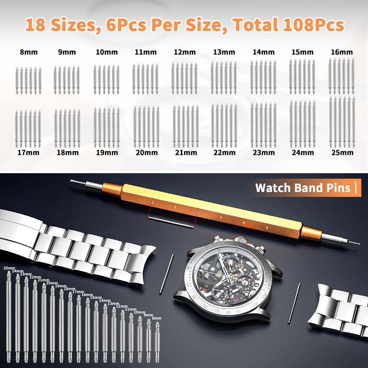 byniiur watch repair kit feature close up view | Smaronics