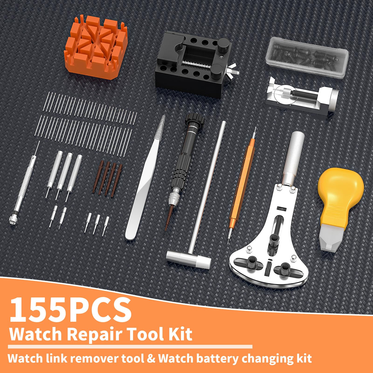BYNIIUR Watch Repair Kit with 155 PCS Tools image 8