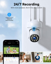 camcamp bc1110 outdoor wifi security camera product detail close up |