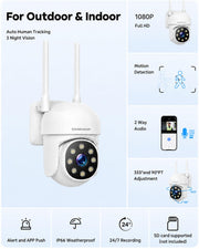 CamCamp BC1110 Outdoor WiFi Security Camera rear design | Smaronics