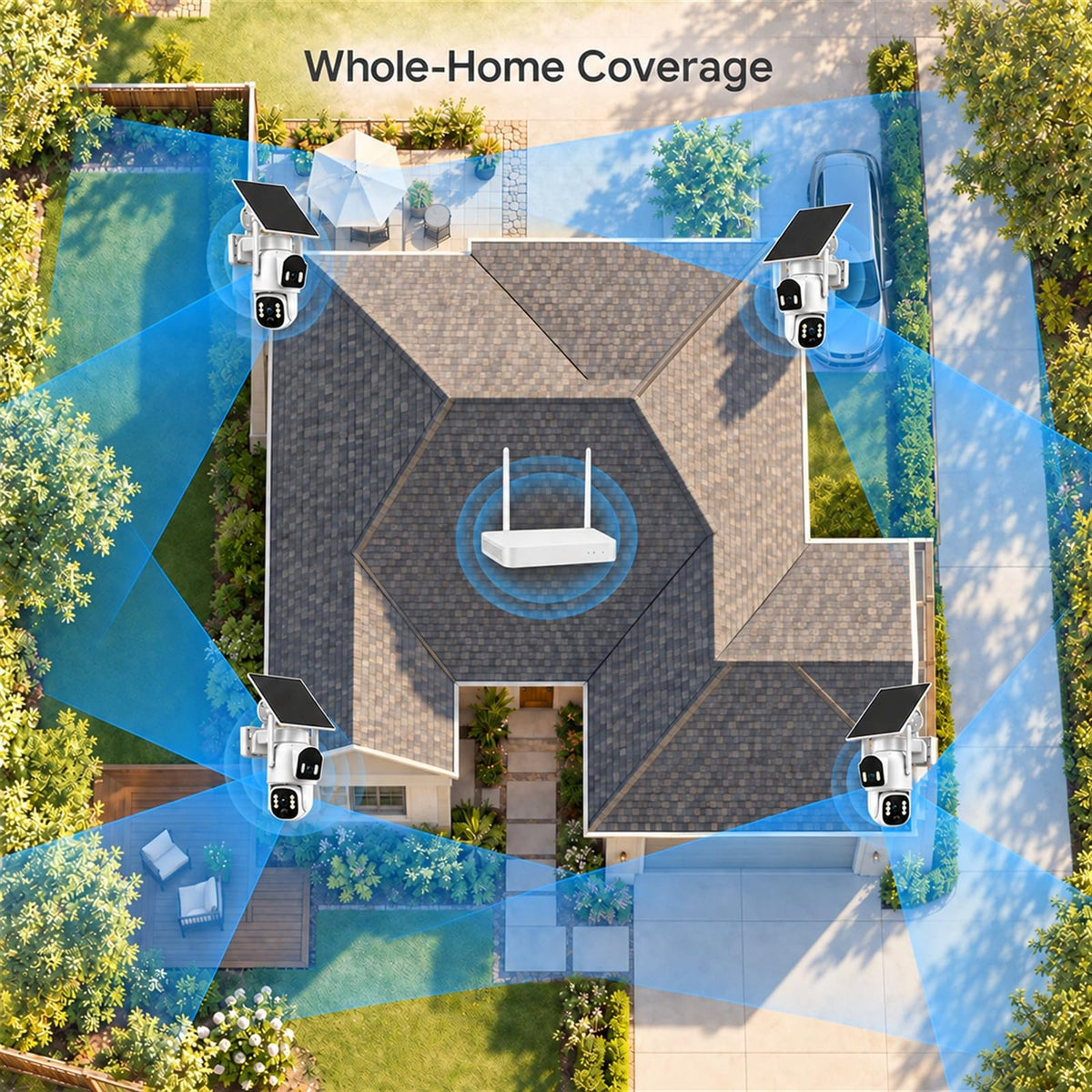 Camcamp Solar Security Cameras side profile | Smaronics