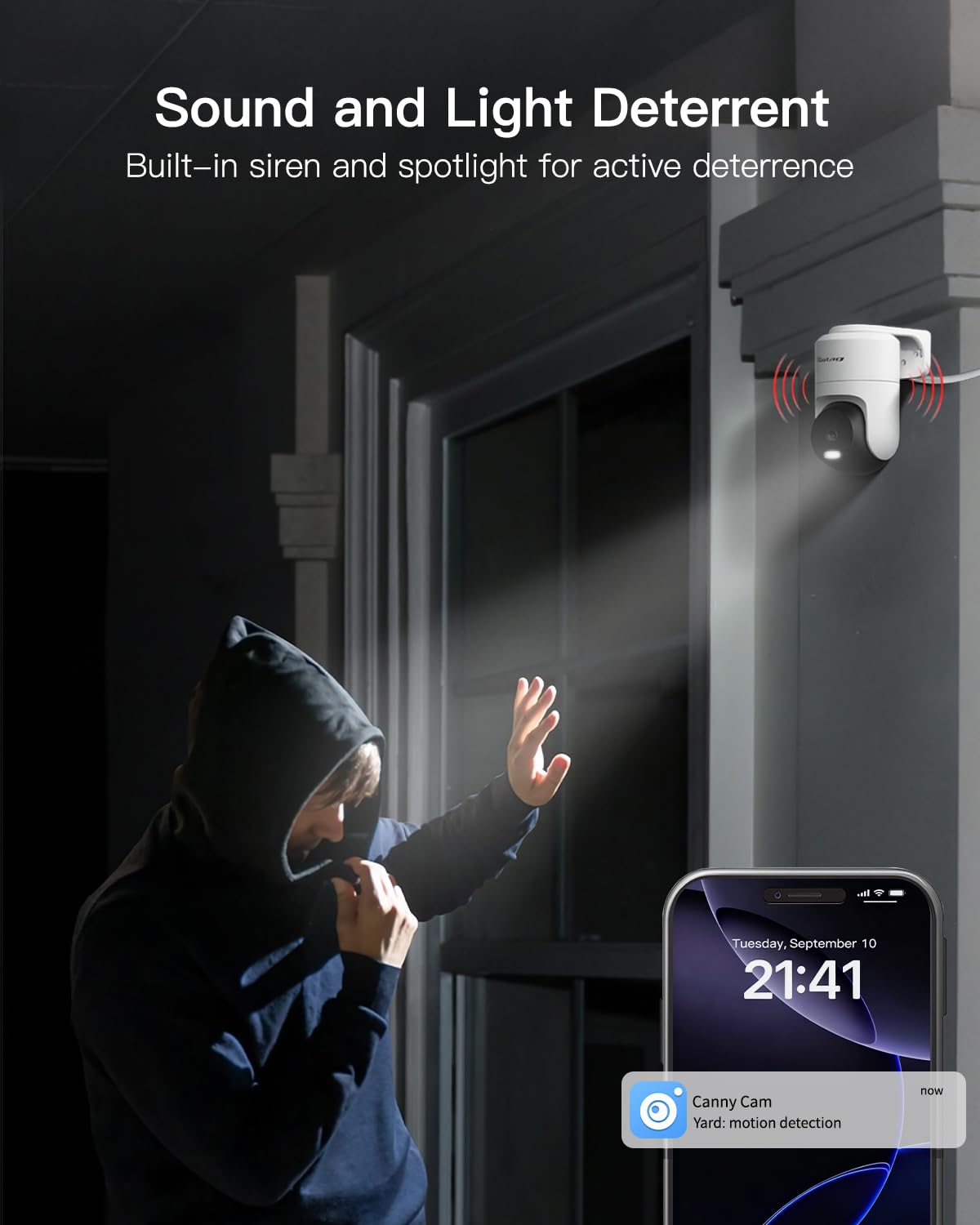 Canny Cam Outdoor Security Camera product detail close up | Smaronics