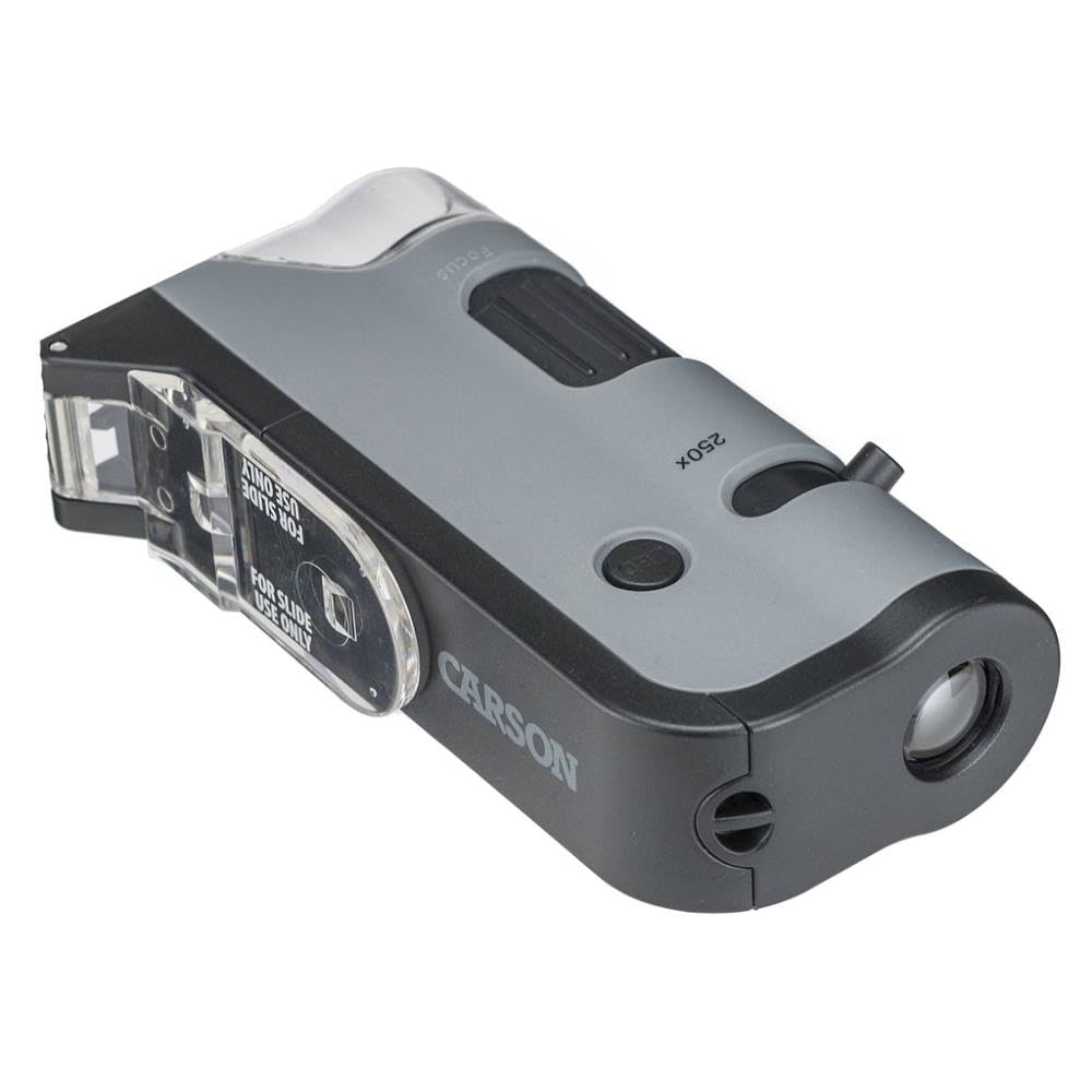 carson microflip 100x 250x led uv pocket microscope real usage product