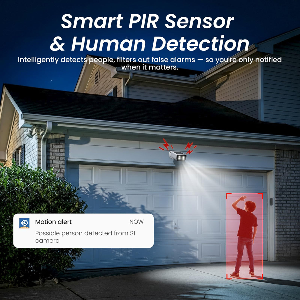 cinnado security cameras wireless outdoor integrated solar panel packa