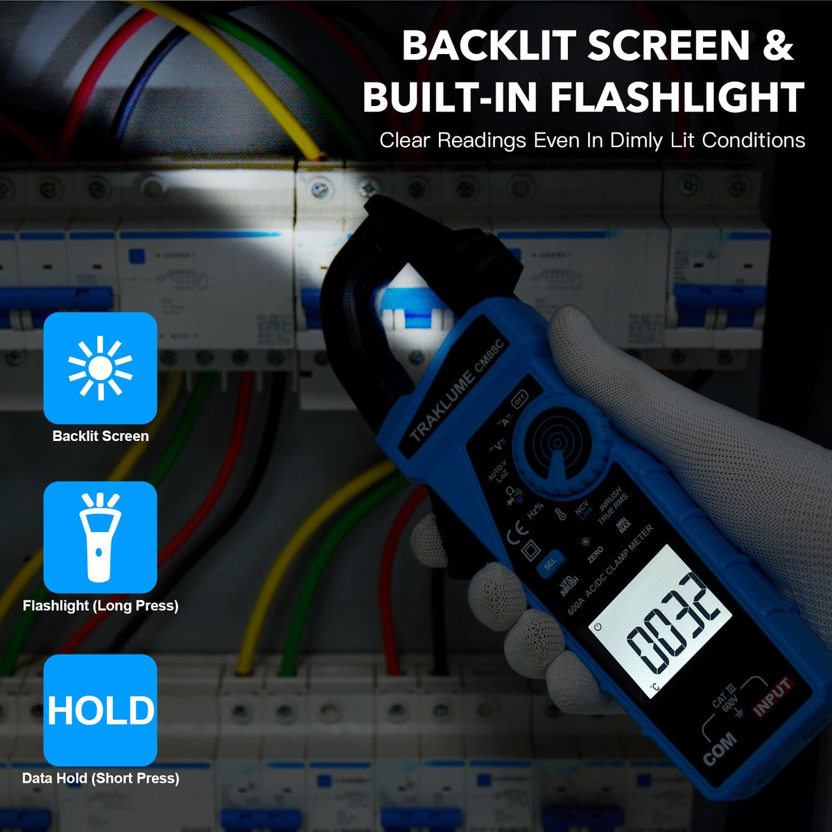 Clamp Meter Multimeter 600A AC/DC image 8