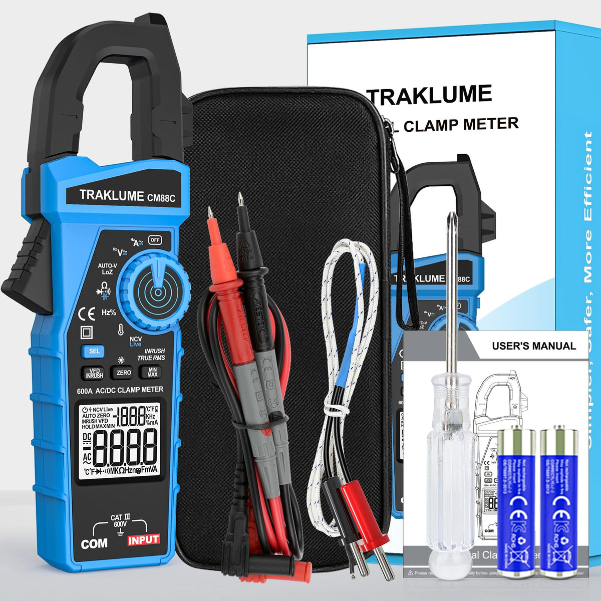 Clamp Meter Multimeter 600A AC/DC image 9