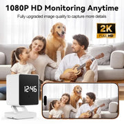 clock camera 2k hd rear design product view | Smaronics