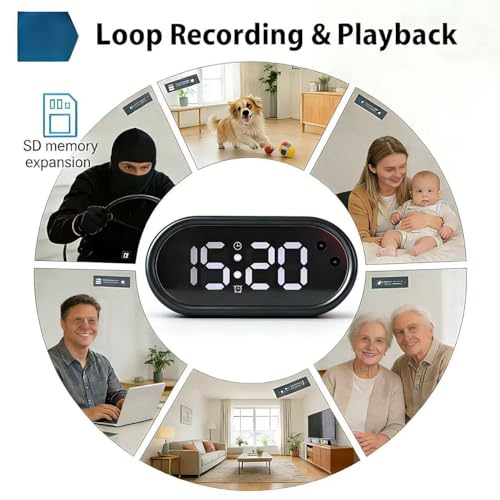 Clock Camera - Indoor Security Camera rear design | Smaronics
