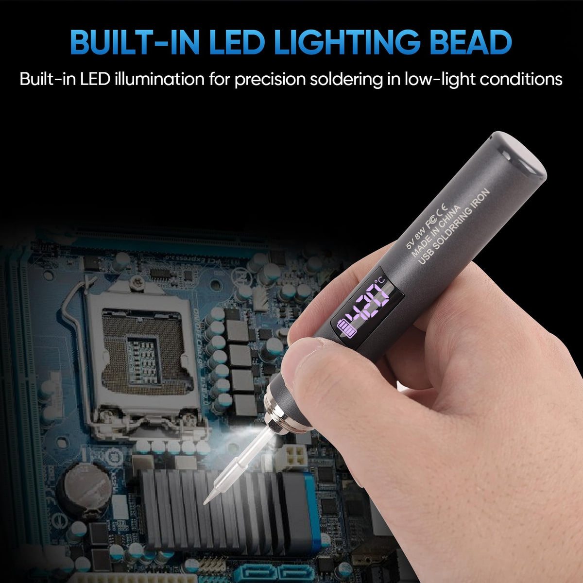 cordless soldering iron kit clip and build detail | Smaronics