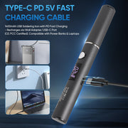 Cordless Soldering Iron Kit with OLED Screen real usage | Smaronics