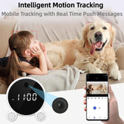 Desktop Security Clock Camera with Display rear design | Smaronics